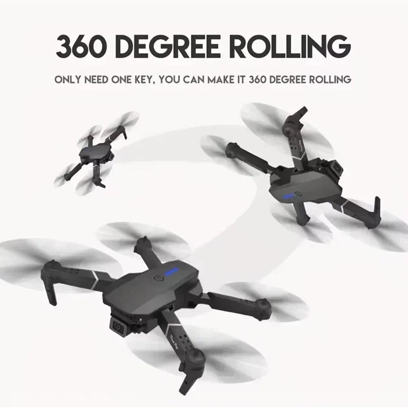 E88 Pro 4K HD WiFi FPV Foldable Drone with Wide-Angle Camera