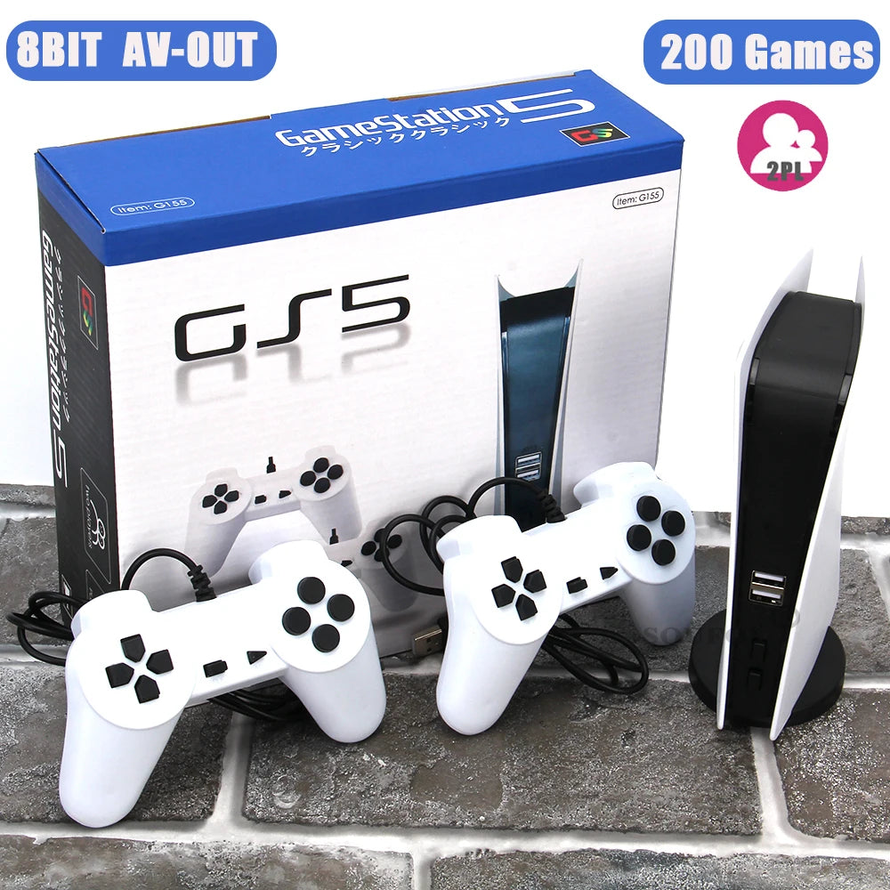 Game Station 5 Retro 8-Bit TV Console with 200 Built-in Games