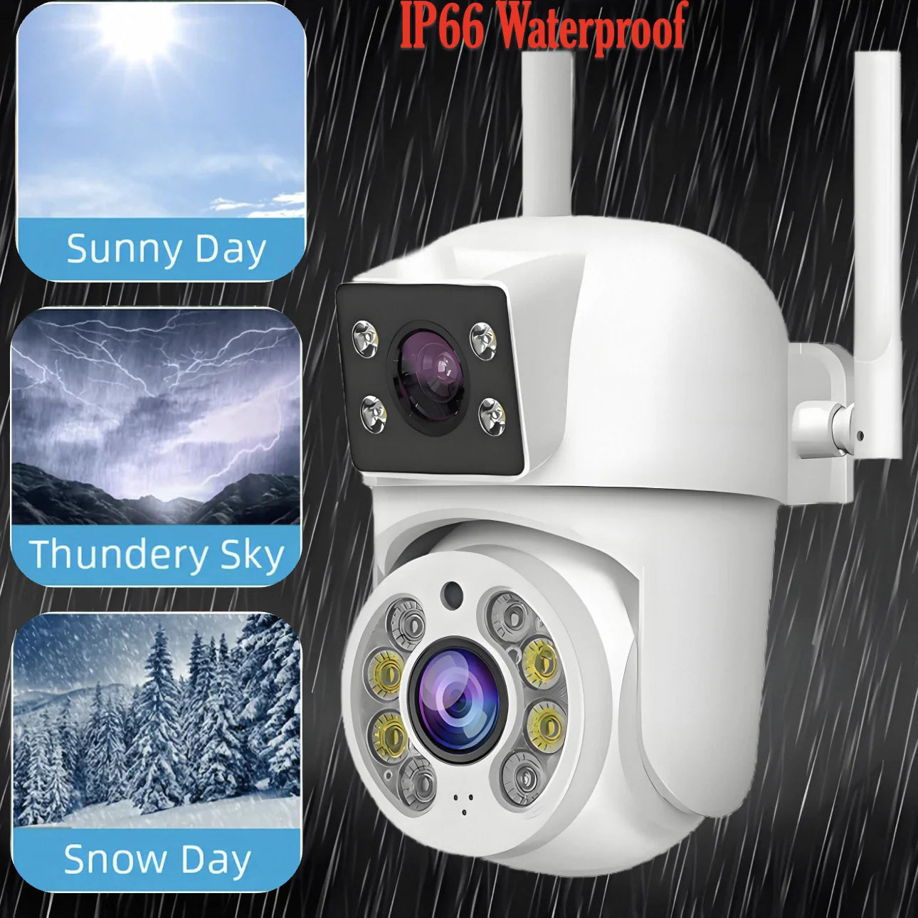 Tuya 8MP WiFi PTZ Dual Lens Security Camera