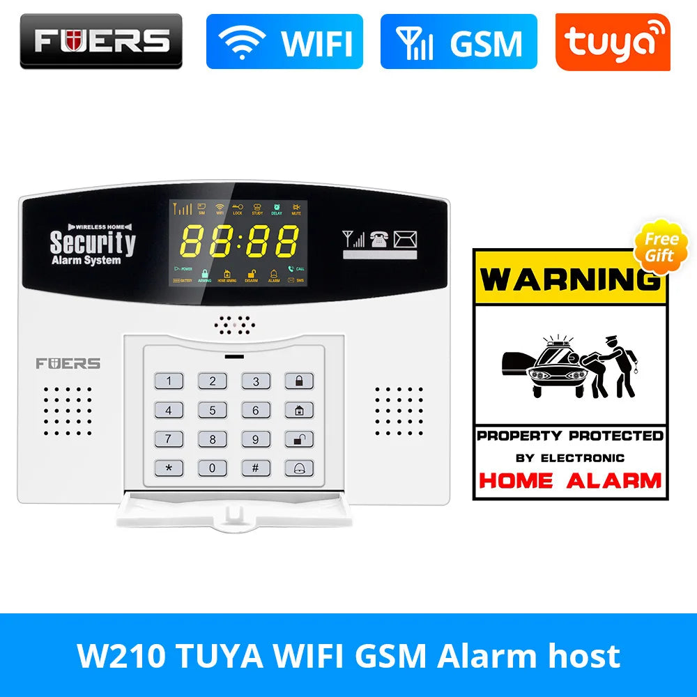 Fuers Tuya Smart WiFi 4G/2G GSM Alarm System