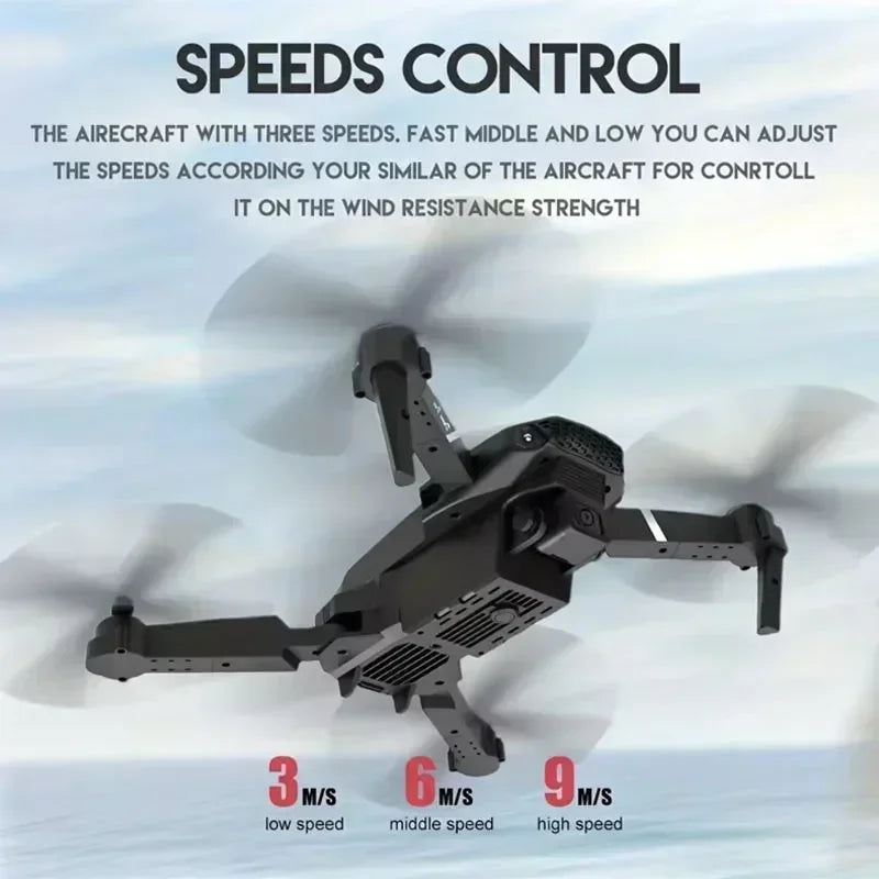 E88 Pro 4K HD WiFi FPV Foldable Drone with Wide-Angle Camera