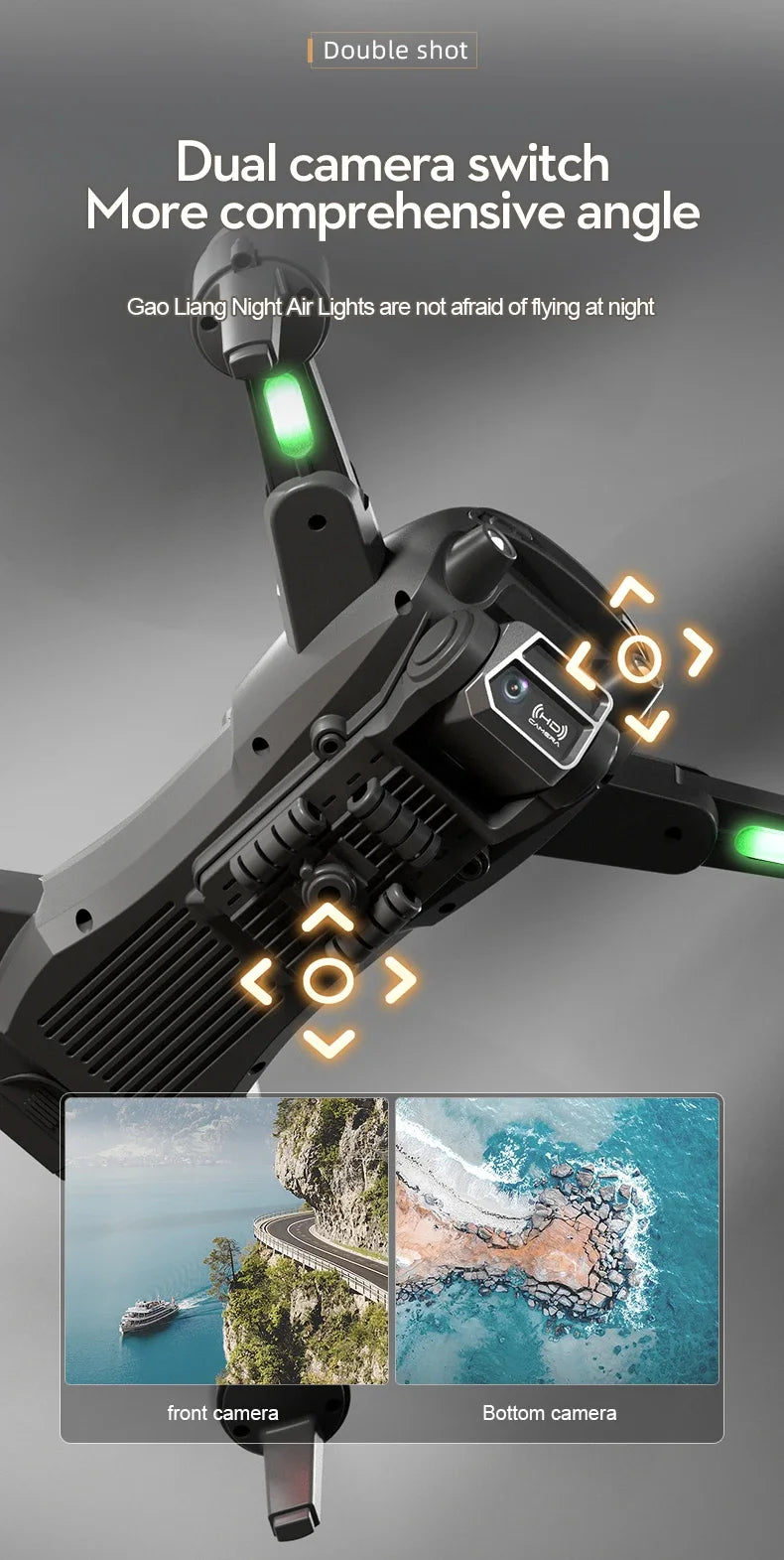 S2S Mini 8K Drone with Obstacle Avoidance & Brushless Motor