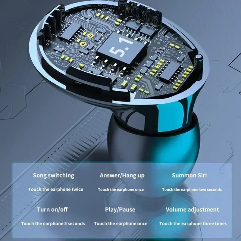 Wireless Bluetooth Headphones with Display