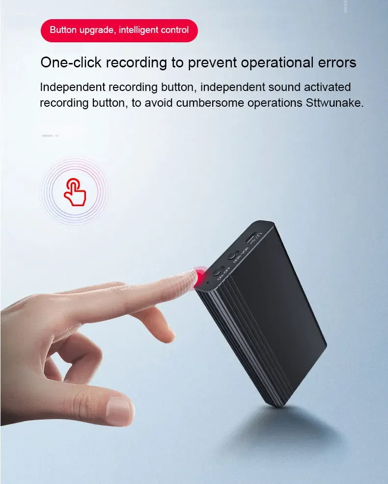 Mini Voice Activated Recorder with 500 Hours Storage