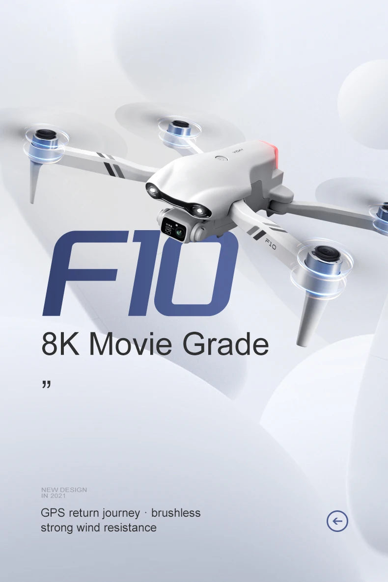 4DRC F10 GPS 6K Dual Camera Foldable Drone with Obstacle Avoidance