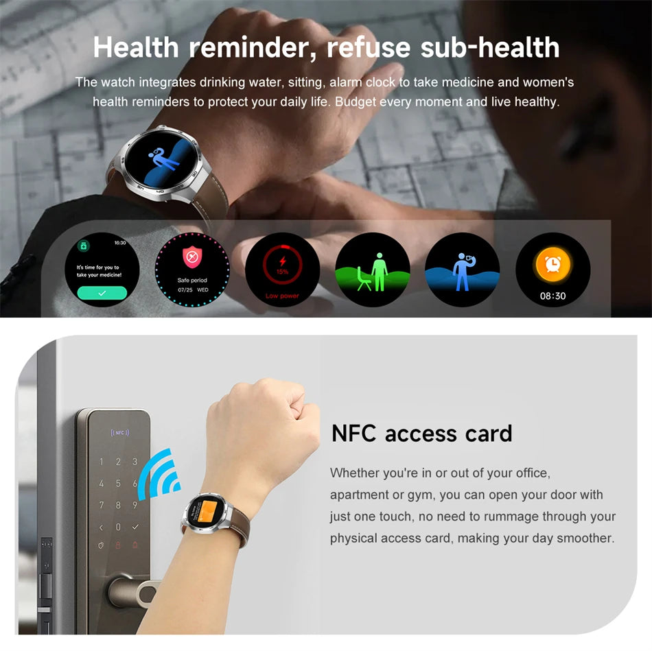 2025 Watch 5 Max Smartwatch AMOLED NFC GPS Bluetooth Call