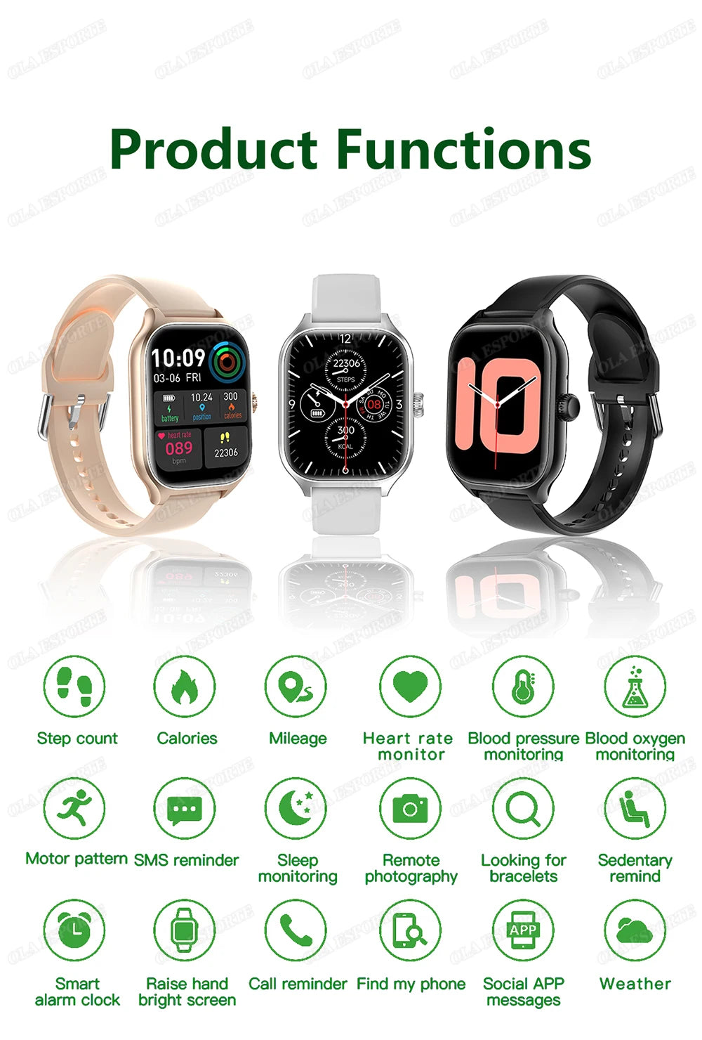 1.83" Smart Watch with Bluetooth Call & Fitness Tracker for Android/iOS