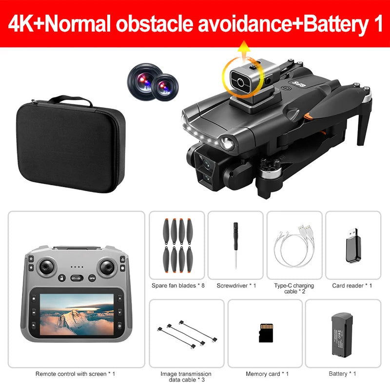 V198MAX 8K FPV Drone with Brushless Motor & Obstacle Avoidance