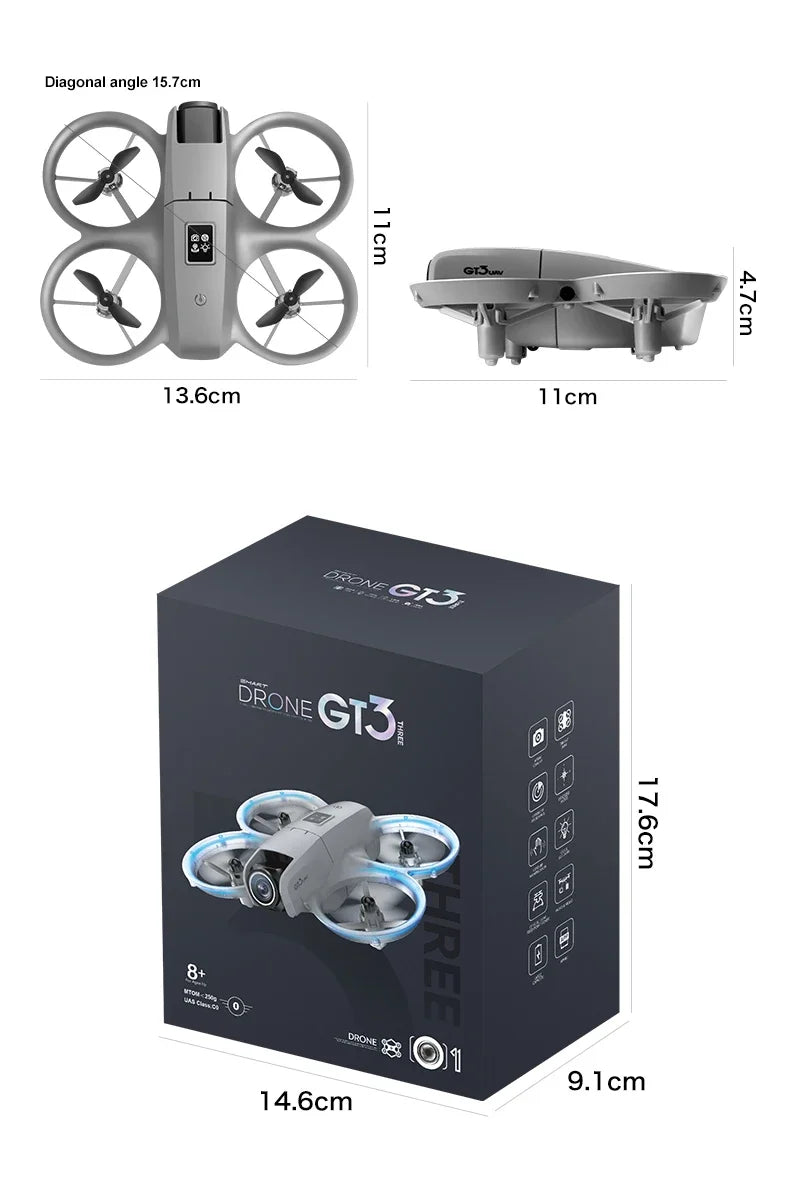 GT3 8K GPS Dual Camera Drone with WiFi FPV & HD Aerial Photography