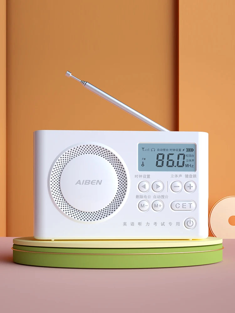 C5S Mini Portable FM Radio with USB Rechargeable Speaker