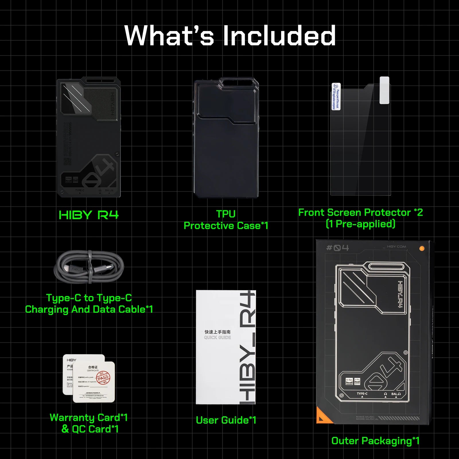 R4 Android HiFi Music Player with Bluetooth, WiFi & USB DAC