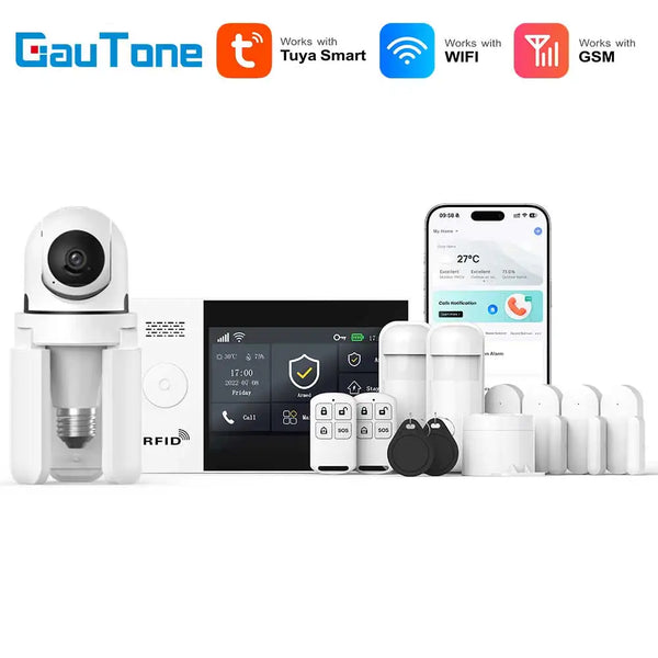 GauTone TUYA WiFi 4G GSM Alarm System