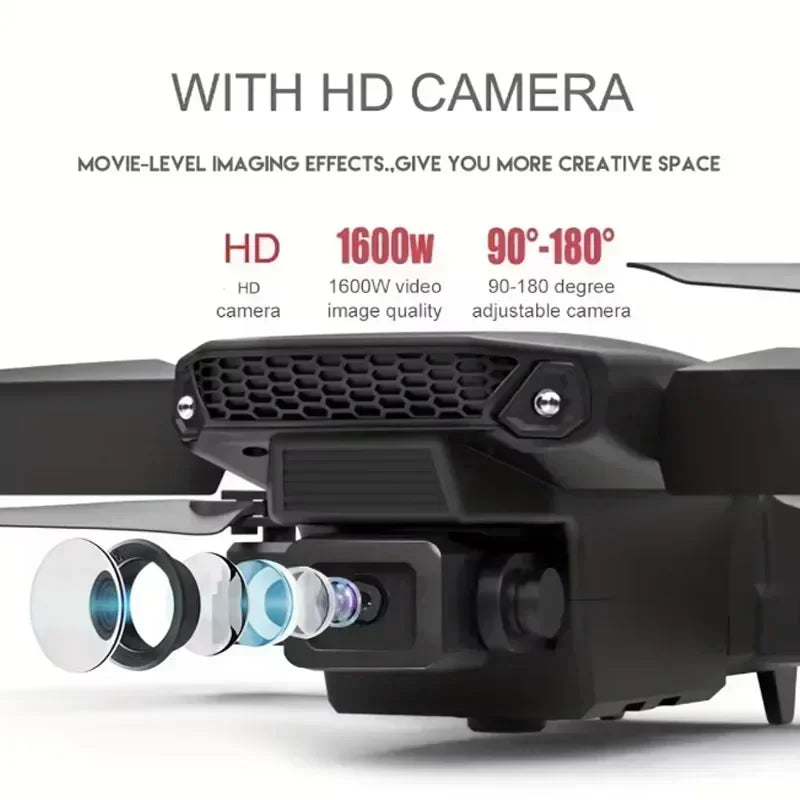 E88 Pro 4K HD WiFi FPV Foldable Drone with Wide-Angle Camera