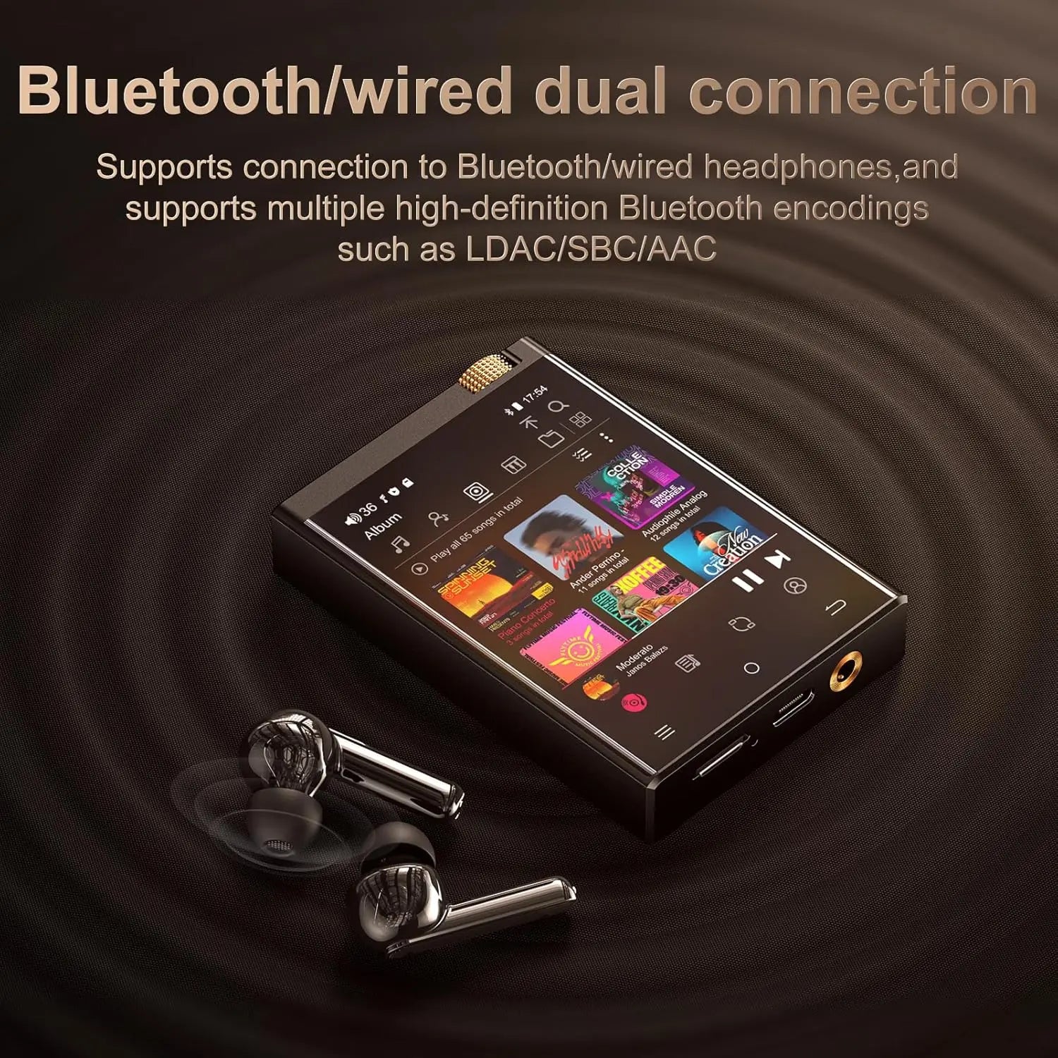 Hi-Fi Bluetooth MP3 Player with WiFi & 64GB