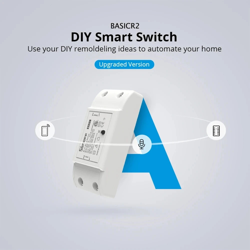 Basic R2 Mini WiFi Smart Switch DIY Module for Home Automation