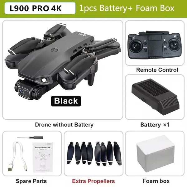 L900 Pro 4K GPS Drone with Dual Camera & Brushless Motor