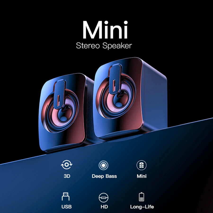 Mini PC Speaker Sound Box for Laptop & Desktop Computers