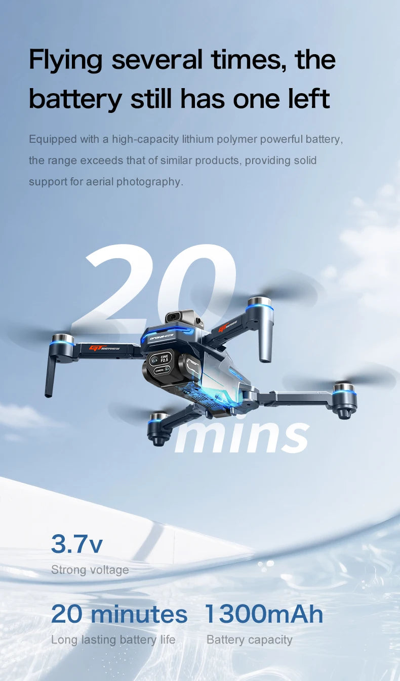 GT8 8K Dual Camera GPS Drone with Brushless Motor & FPV 2025