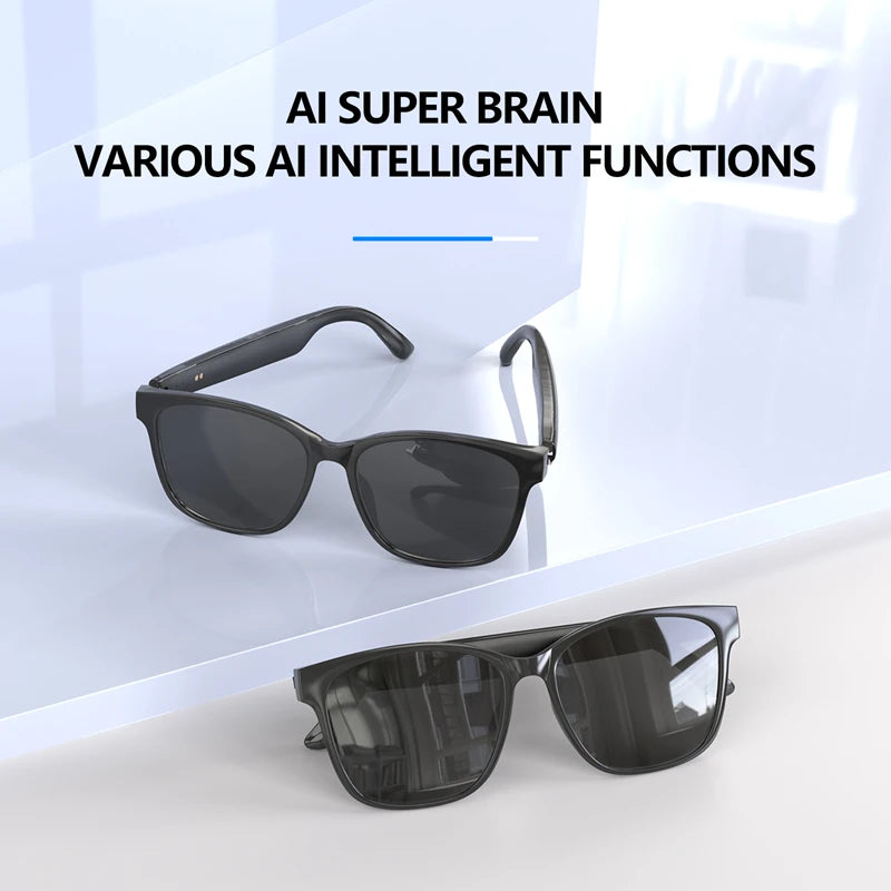 HY-C8 Smart Glasses with AI Translation & Bluetooth Headset