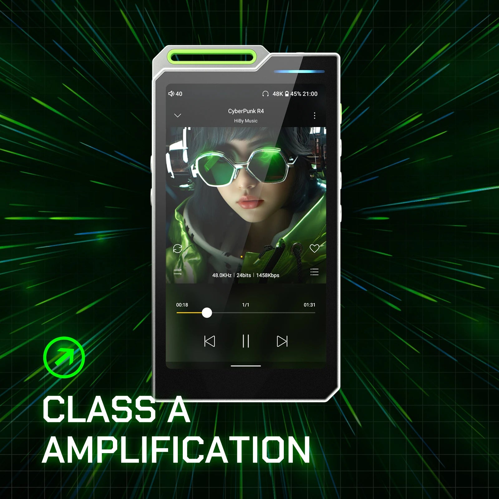 R4 Android HiFi Music Player with Bluetooth, WiFi & USB DAC