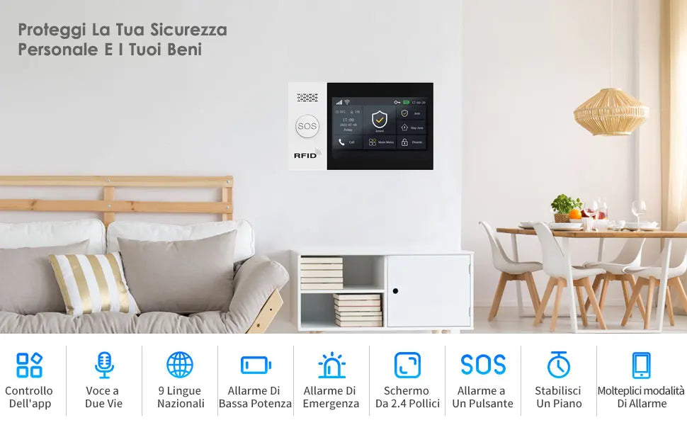 GauTone TUYA WiFi 4G GSM Alarm System