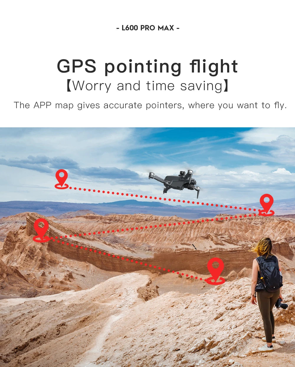 L600 Pro Max 4K GPS Drone with 3-Axis Gimbal & Dual Camera