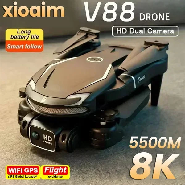 V88 8K GPS Drone with Dual HD Camera & 5G FPV