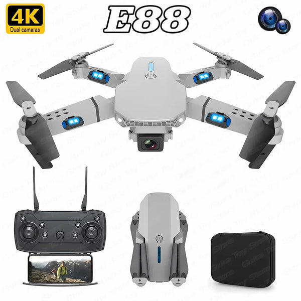 E88 Pro 4K HD WiFi FPV Foldable Drone with Wide-Angle Camera