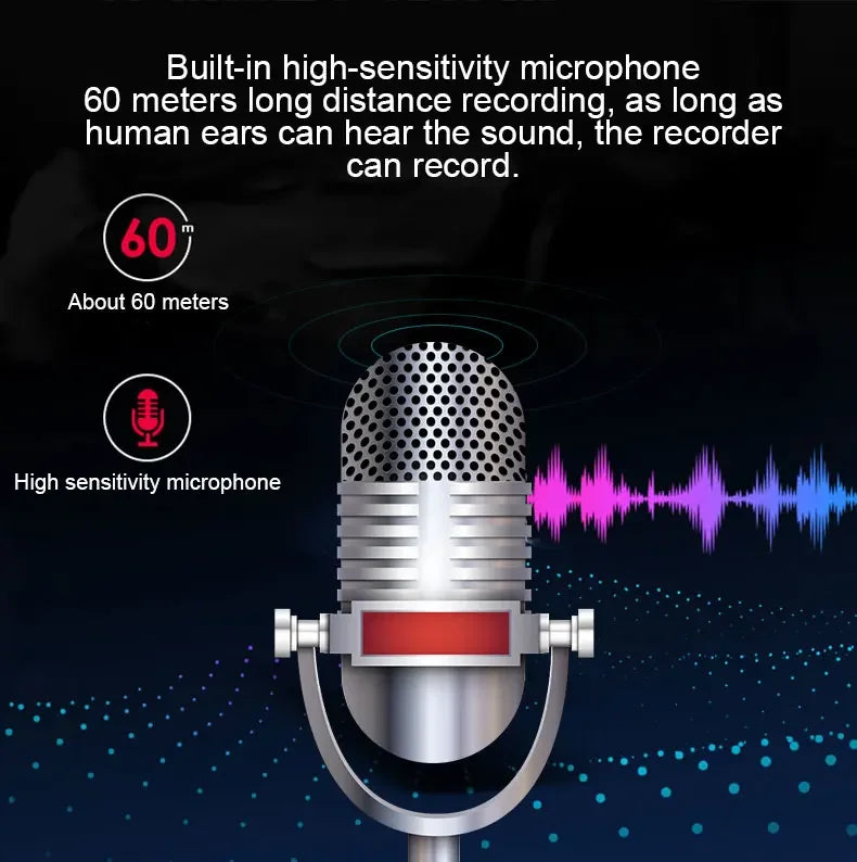 Mini Voice Activated Recorder with 500 Hours Storage