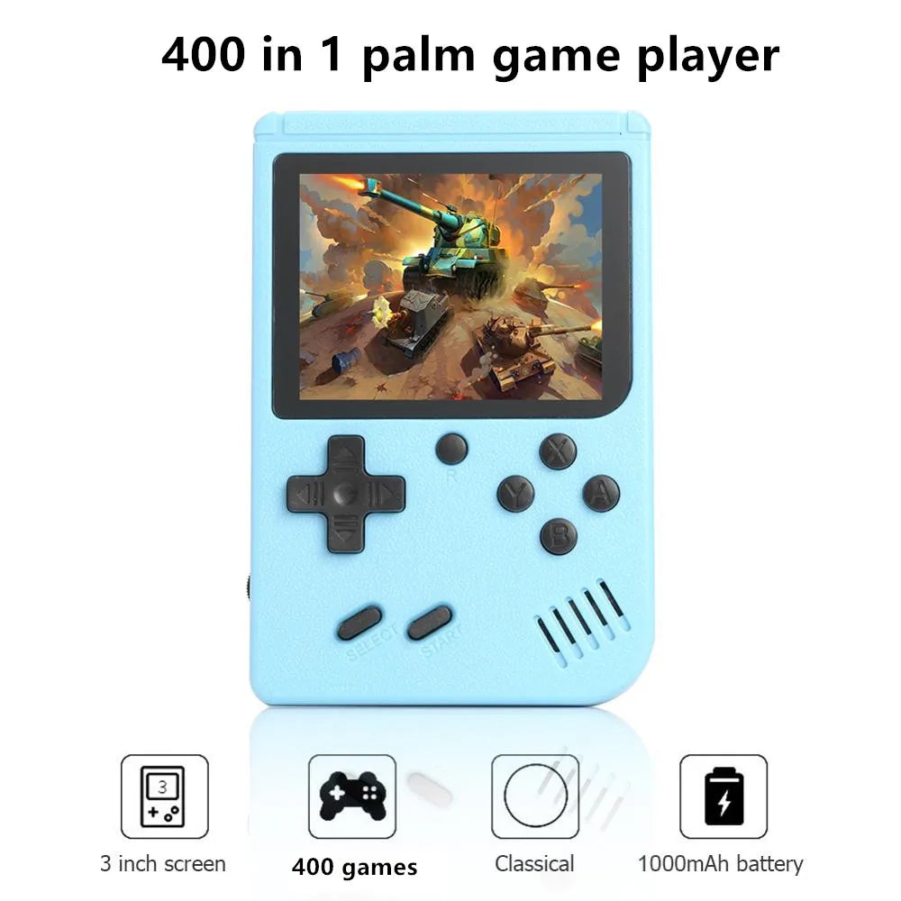 400-in-1 Mini Retro Handheld Game Console with 3.0" Color Screen