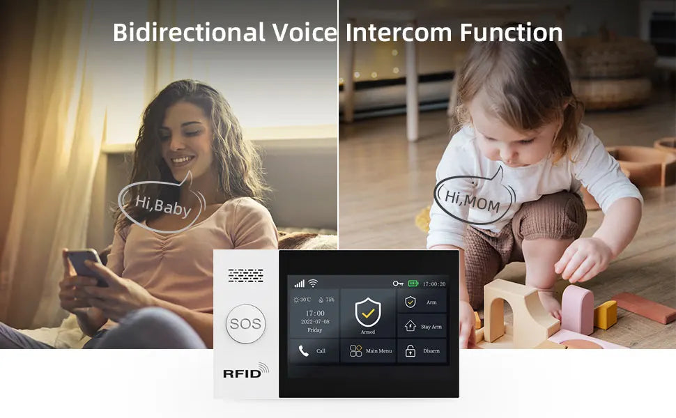 GauTone TUYA WiFi 4G GSM Alarm System