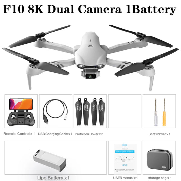 4DRC F10 GPS 6K Dual Camera Foldable Drone with Obstacle Avoidance