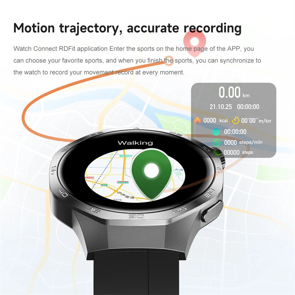 2025 Watch 5 Max Smartwatch AMOLED NFC GPS Bluetooth Call