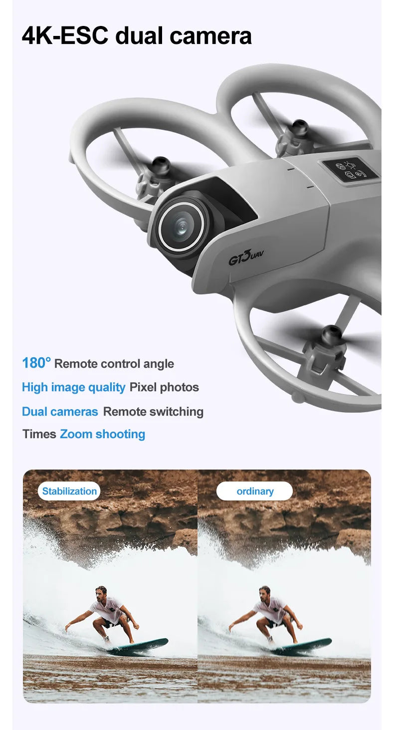 GT3 2026 8K GPS Drone with Dual HD Camera & 5G FPV