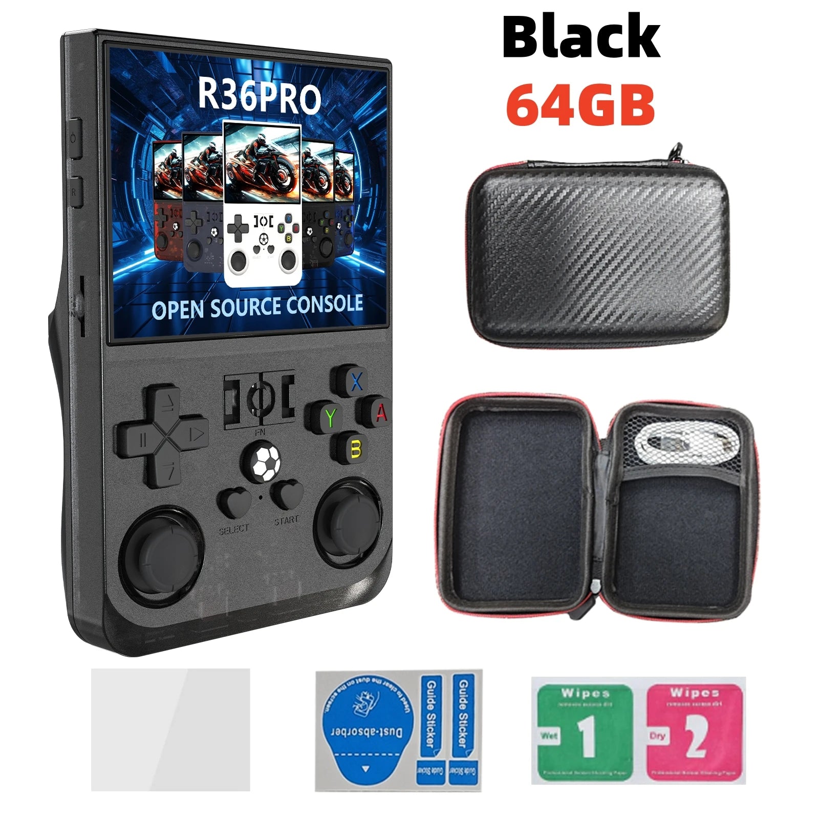Open Source R36 PRO Retro Handheld Game Console