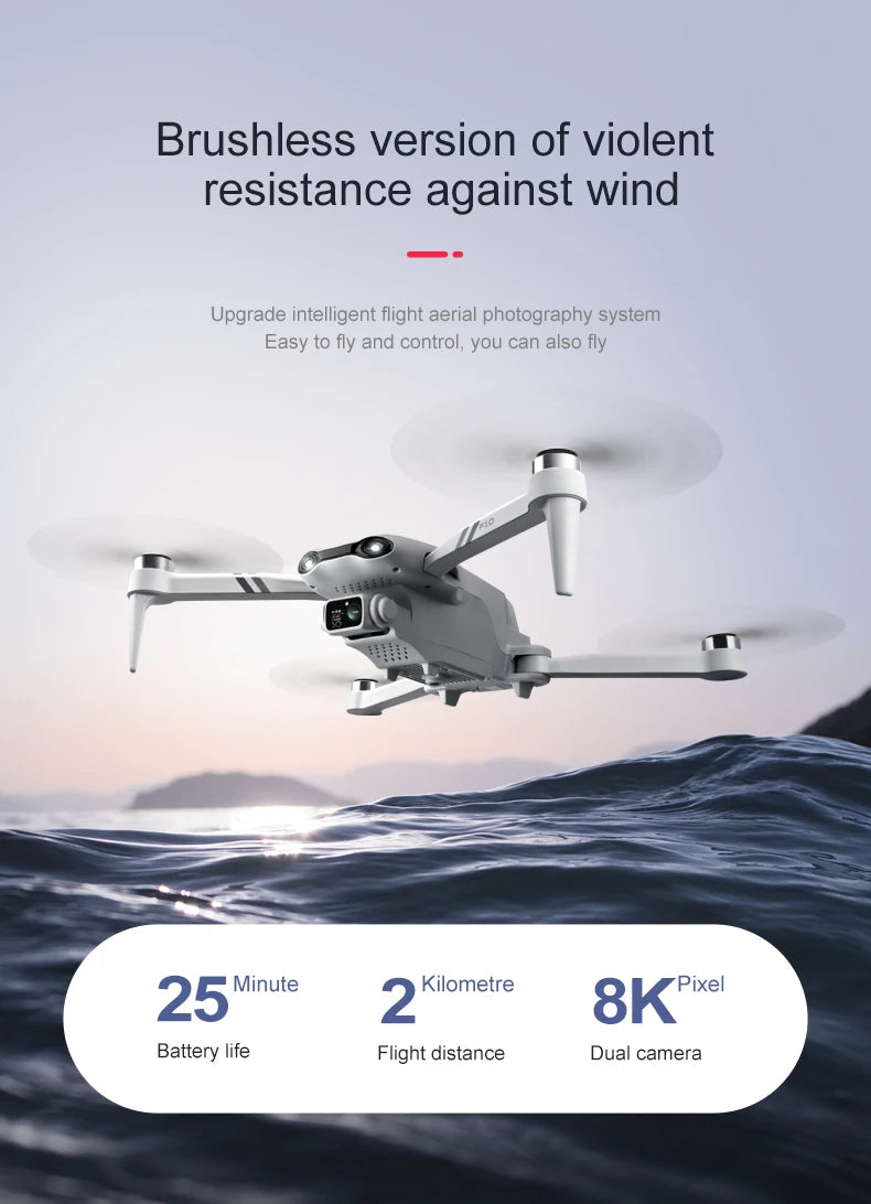 4DRC F10 GPS 6K Dual Camera Foldable Drone with Obstacle Avoidance