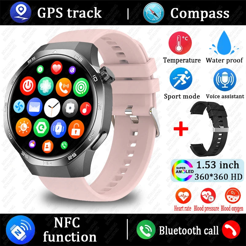 2025 Watch 5 Max Smartwatch AMOLED NFC GPS Bluetooth Call