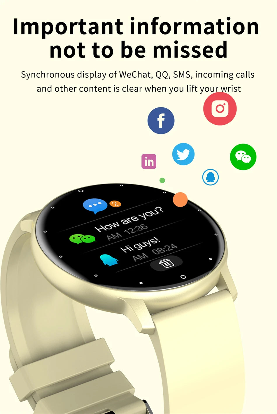 LIGE Smart Watch Bluetooth 5.2 Fitness Tracker IP67 Waterproof