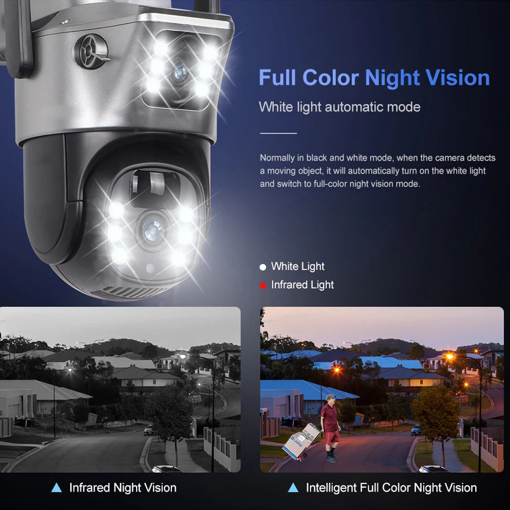 4G/WiFi Solar 4K Dual Lens Outdoor IP Camera with Night Vision