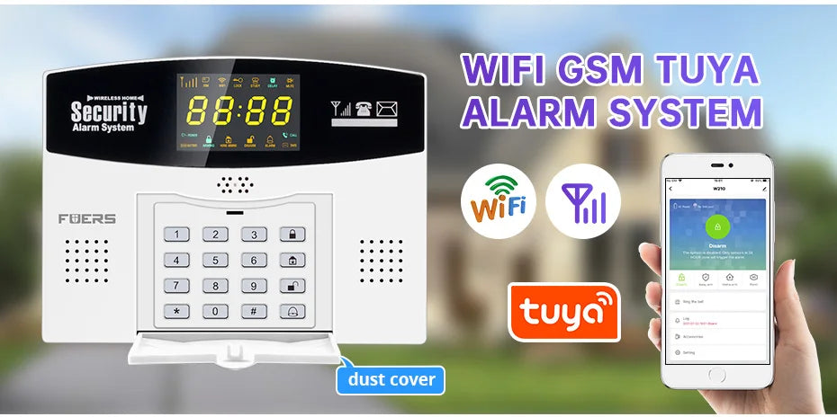 Fuers Tuya Smart WiFi 4G/2G GSM Alarm System