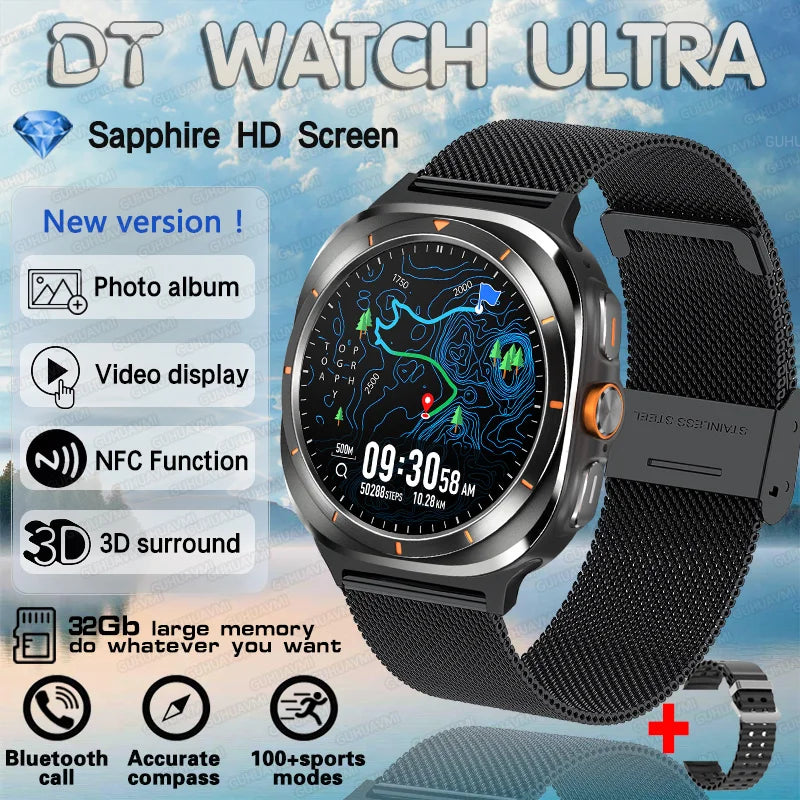 2025 DT Watch 7 Ultra Smartwatch 47mm AMOLED GPS NFC 32GB