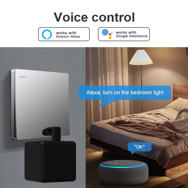 Tuya Zigbee Smart Fingerbot Switch Pusher for Alexa & Google Home