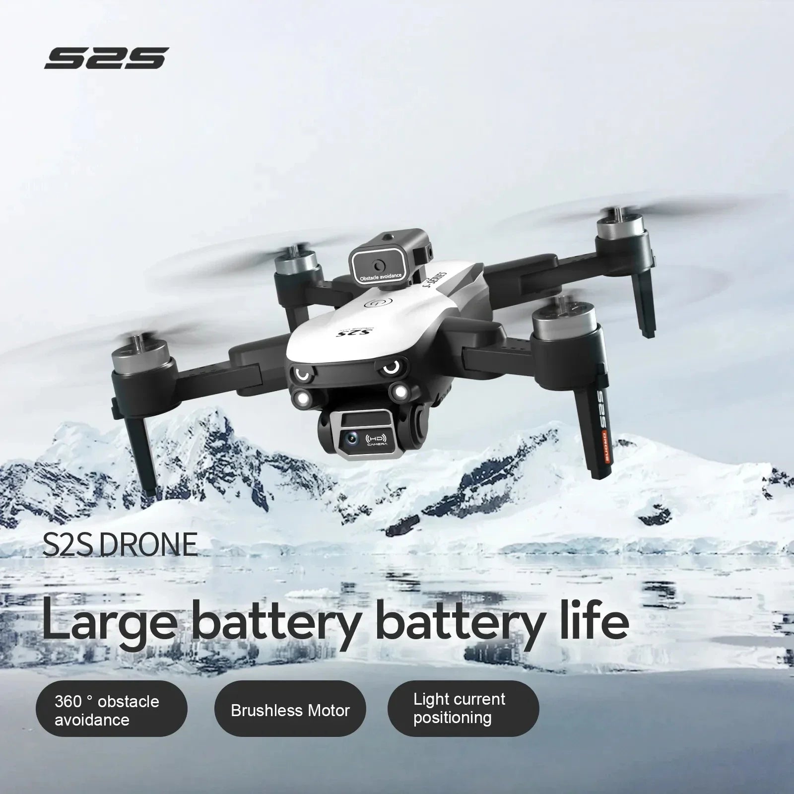 S2S Mini 8K Drone with Obstacle Avoidance & Brushless Motor
