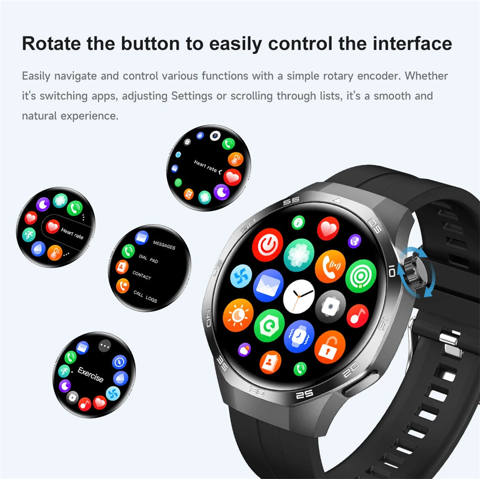2025 Watch 5 Max Smartwatch AMOLED NFC GPS Bluetooth Call
