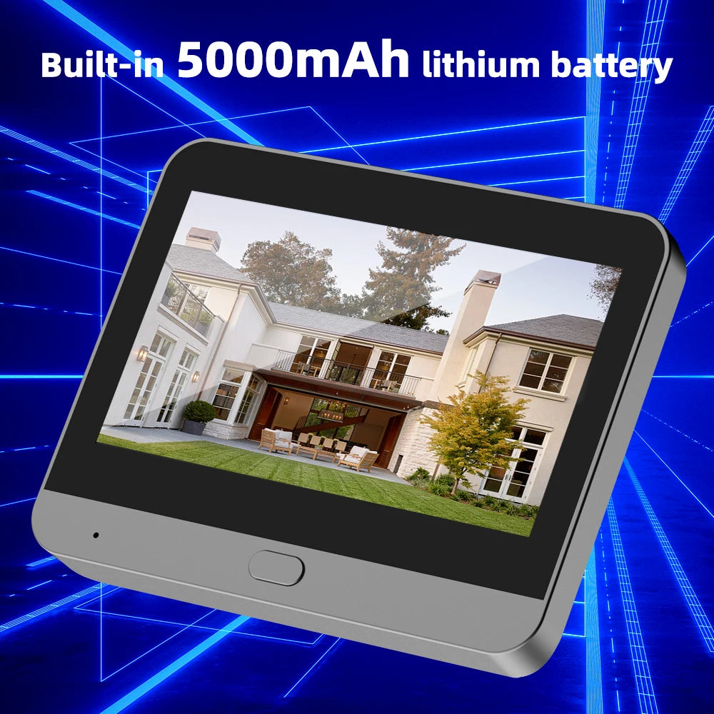 3MP Smart Life Tuya WiFi Doorbell Peephole Camera