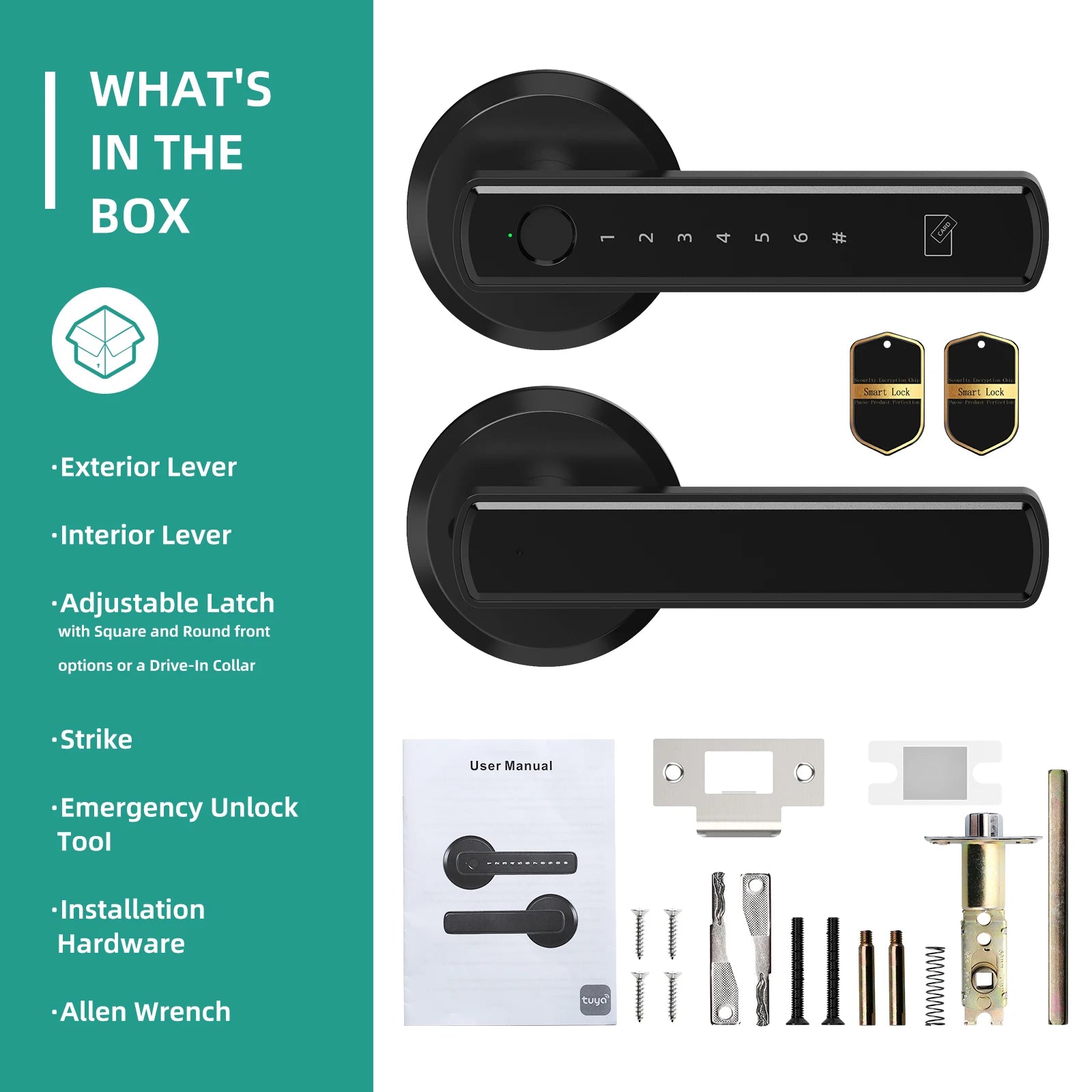 Smart Fingerprint Door Lock with Keypad & App Control