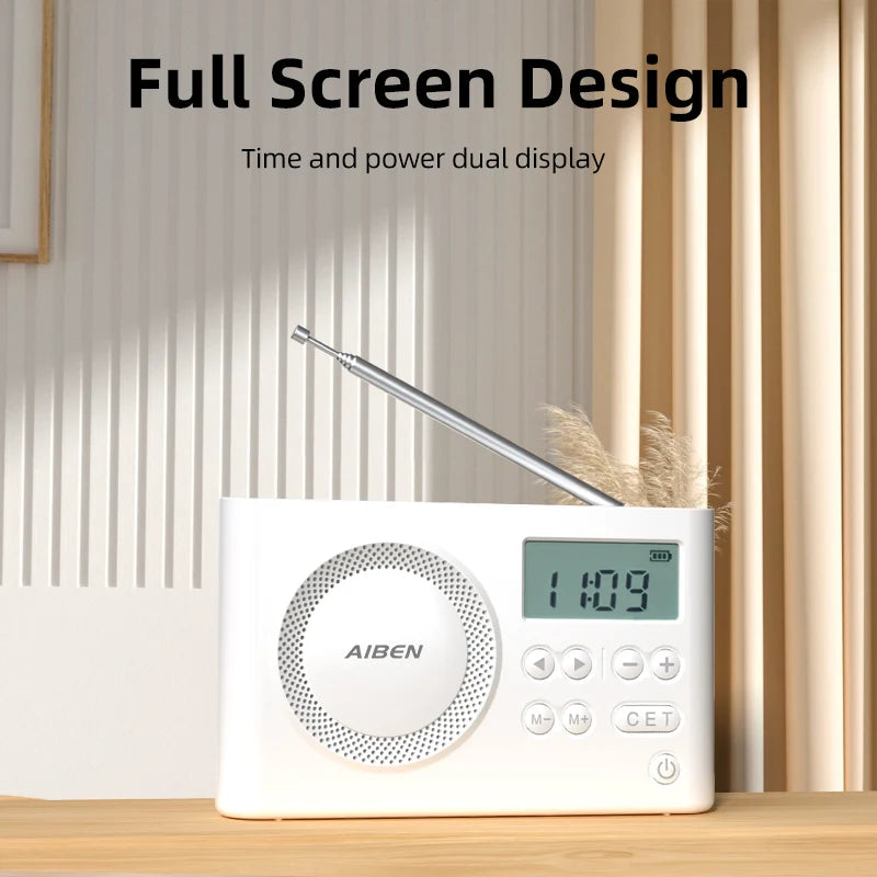 C5S Mini Portable FM Radio with USB Rechargeable Speaker