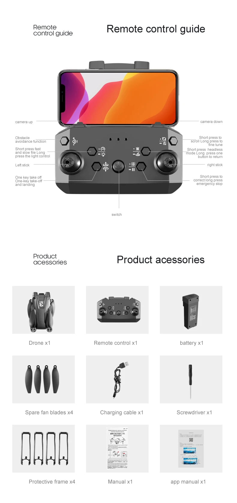 Z908 Pro Max 4K Brushless Drone with Obstacle Avoidance & FPV