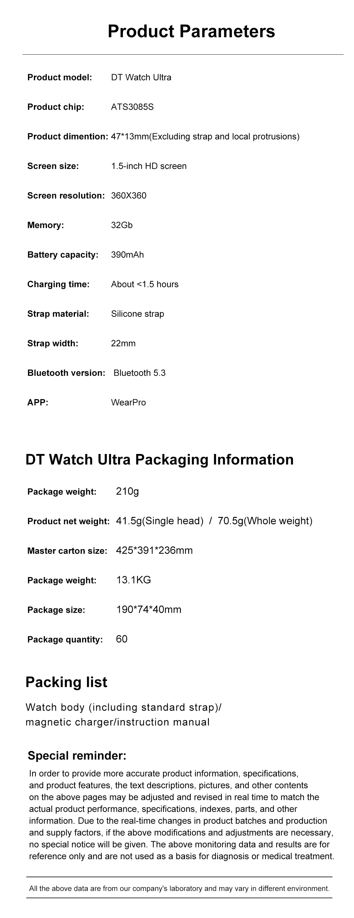 2025 DT Watch 7 Ultra Smartwatch 47mm AMOLED GPS NFC 32GB