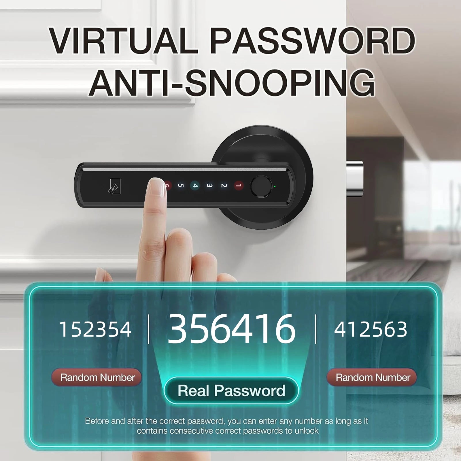 Smart Fingerprint Door Lock with Keypad & App Control
